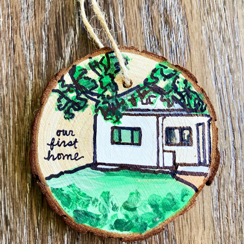 Custom Home Ornament Custom Home Portrait Realtor Closing Etsy