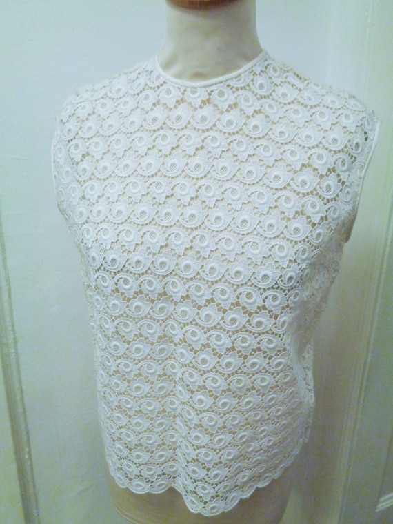 enchanting lace blouse 40s 50s