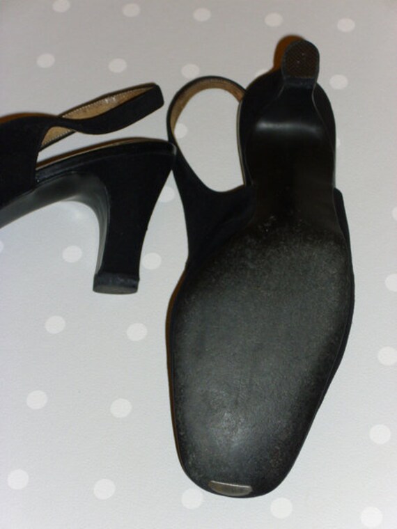 60er 70er VINTAGE Schuhe Sling Pumps schwarz | Etsy 60er 70er VINTAGE Schuhe Sling Pumps schwarz | Etsy