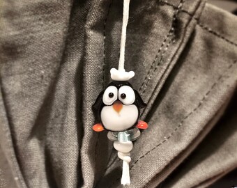 Penguin PAUL | Glass Bead Pendant