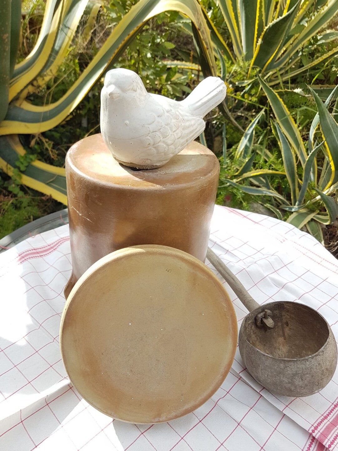 Huge French Stoneware Pot for Confit/olives, Grease, Rillettes Pot ...