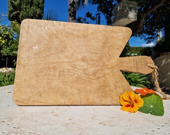 Tabla de pan de madera francesa vintage, tabla de cortar, decoración de cocina