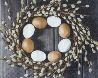 20 Servietten Ostern Eier Frühling Tischdeko basteln bunt Serviettentechnik