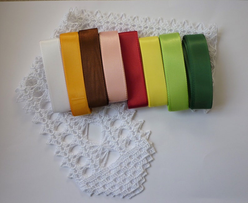 Tischband 100cm weiß Baumwolle Schleifenband cotton gehäkelt crochet Tischwäsche Bild 1