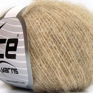 30g knitting yarn Ice Yarn very fine 300 m 60.00EUR/kg natur  706