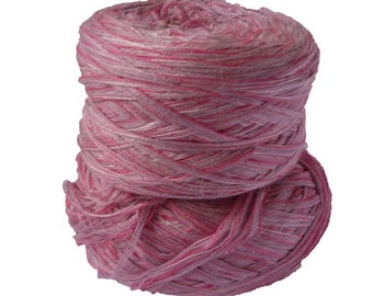 200g knitting and crochet yarn pink hand-wound (20,00EUR/kg)