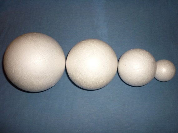 30mm Styrofoam Ball Polystyrene Poly Ball Modelling Sphere Decoration 50 Balls