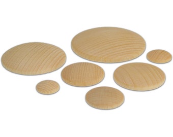 Wooden boards 20 mm 30 mm 40 mm 50 mm natural round curved tinker wood