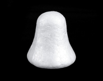 Styrofoam bell 6.5 cm 9 cm white styrofoam craft painting sequins glue