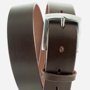 40 mm square satin-finished OR polished stainless steel buckle // for 38 + 40 mm interchangeable belts // for business and jeans // nice gift image 9