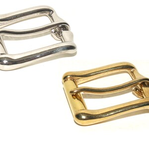 Belt buckle 25 mm // solid roller buckle made of solid brass, also available nickel-plated // for leather belts, interchangeable belts, shoulder straps, dog collars