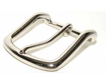 40 mm elegant belt buckle // high-quality, solid nickel-plated brass buckle // for 38-40 mm interchangeable belt leather belt business + leisure