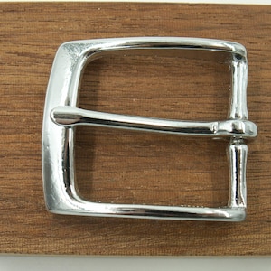 Gut 30 mm breite, eckige Gürtelschnalle aus massivem Messing // Messingschnalle  für Wechselgürtel, Taschenriemen, Halsband, Biothane, Leder