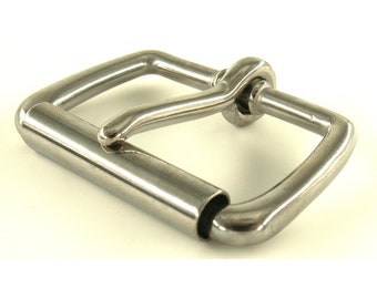 45 mm stainless steel belt buckle roller buckle // stainless steel roller buckle for leather belts // gift for him // also for straps and carrying straps