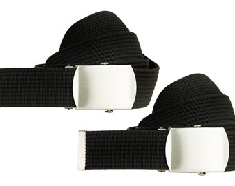 Fabric belt 4 cm width, belt canvas unisex lengths 100 cm to 160 cm, men's belt, women's belt