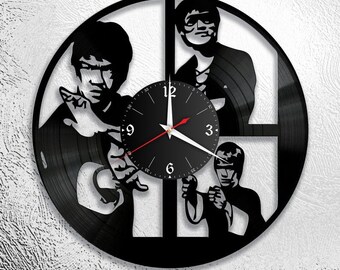 Karaté Record Clock Vinyl Retro Wall Clock Individuel, Cadeau, Salon, Anniversaire, fabriqué en Allemagne