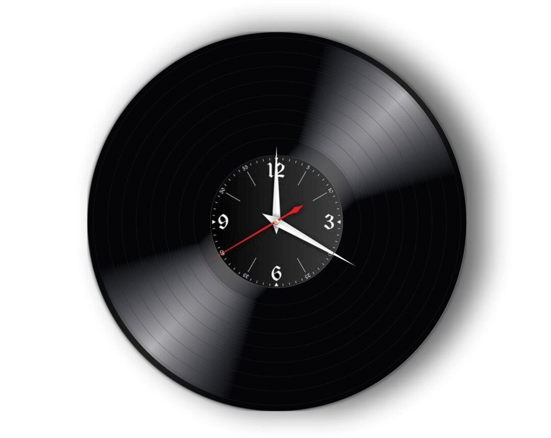 Record Clock Vinyl Retro Wall Clock Individual, Gift, Living Room ...