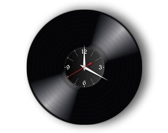 Record Clock Vinyl Retro Wall Clock Individual, Gift, Living Room, Birthday, Made in GERMANY