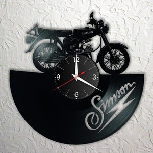 Simson S51 DDR Schallplattenuhr, Vinyl, Retro, WanduhrIndividuell, Geschenk, Wohnzimmer, Geburtstag, made in GERMANY