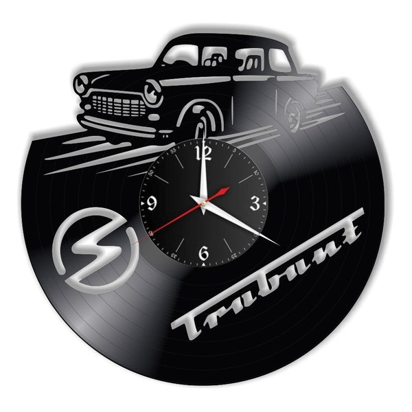 Trabant DDR Schallplattenuhr, Vinyl, Retro, WanduhrIndividuell, Geschenk, Wohnzimmer, Geburtstag, made in GERMANY