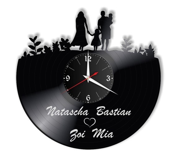 Vinyl Schallplatten Wanduhr 30,5cm - Retro Uhr Mit Landwirtschafts-Motiv