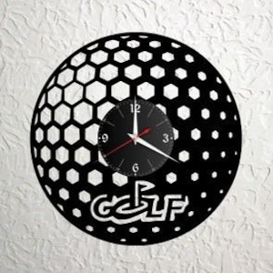 Made in Franken- Golf Record Clock Vinyl Retro Wall ClockIndividual, Gift, Living Room, Birthday, made in GERMANY