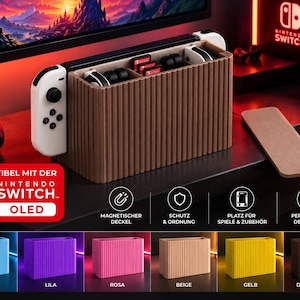 Hållare med magnetiskt skydd kompatibel med Nintendo Switch OLED