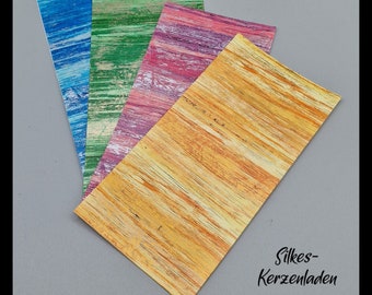 Decorative wax panels / wax panels ; 20x10cm ; Multi-color/pattern!!