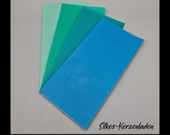 Decorative wax plates / wax plates; 20 x 10 cm; choice of colour!!