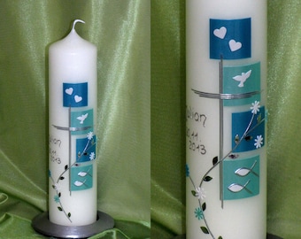 Baptism candle - including label with name and date!