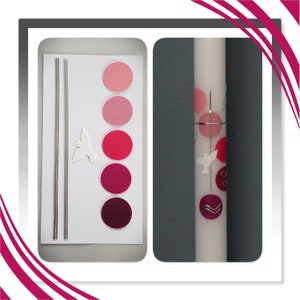 Craft kit for communion candle / baptism candle – handmade!