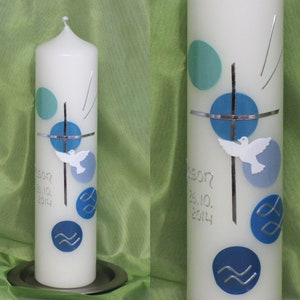 Baptism candle - including label with name and date!