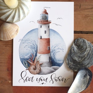 Sea you soon - Maritimes Bild gegen Meerweh