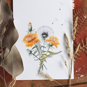 Saluto ai fiori selvatici - Cartolina