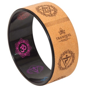 Cork Yoga Wheel - Great for backbends and building your Yoga Practice (12&quot; Diameter)