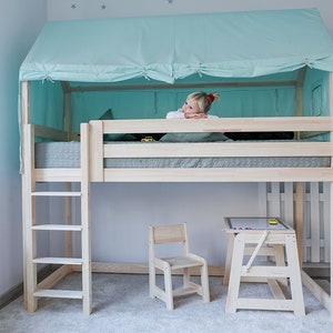 Mezzanine bed 100 cm, bunk bed, mezzanine, loft bed / bunk bed ALL sizes, 80x160, 80x180, 90x190, 90x200, 90x180 image 5