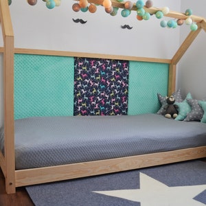 Children's bed / house bed 160 x 200 cm + 4 panels - large