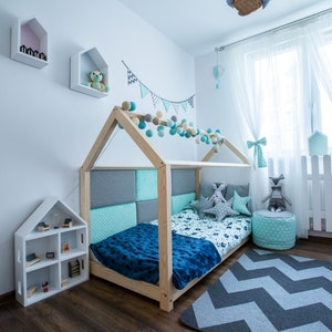 Children's bed / house bed 120 x 200 cm image 2