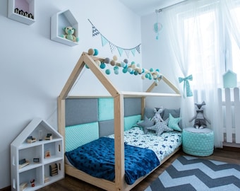 Children's bed / house bed 90 x 190 cm