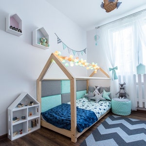 House bed, children&#39;s bed, Montessori bed MIA ALL sizes 80x160, 80x180, 90x200, 90x190, 120x200, 140x200, 160x200