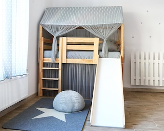 Letto con scivolo, letto a castello, lettino Montessori, letto a soppalco TUTTE le misure