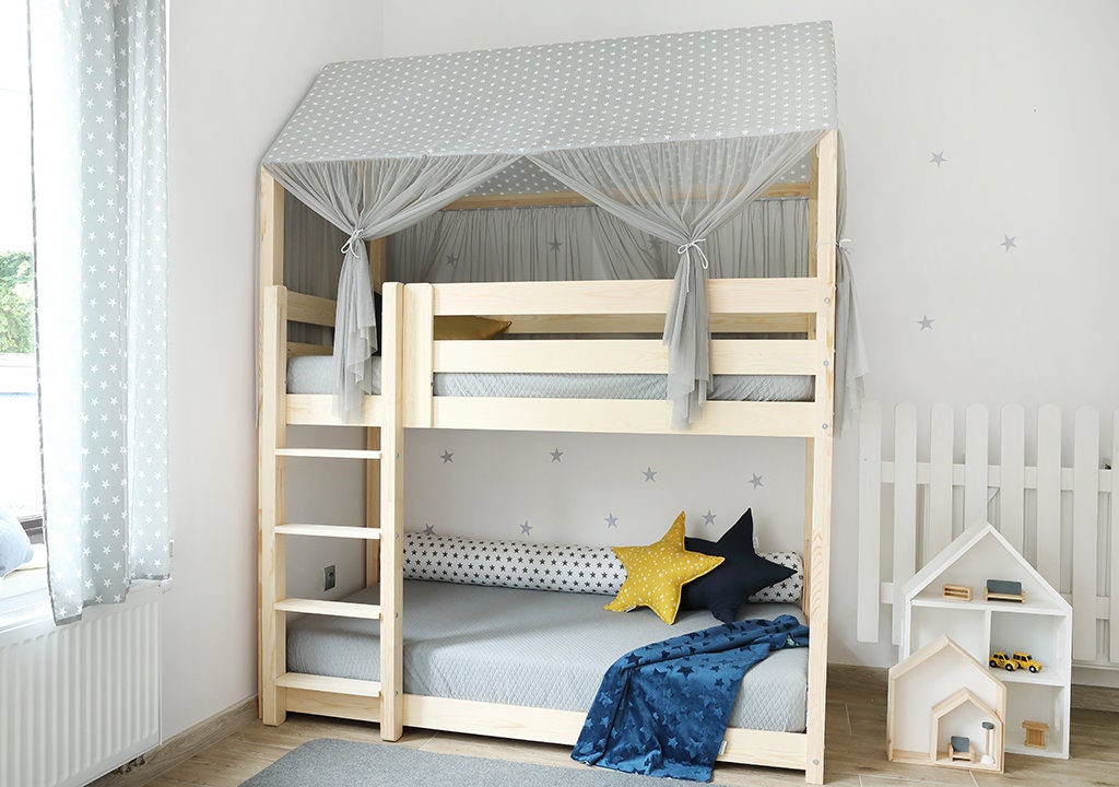 para niños cama de Montessori cama sólida hecha - Etsy México