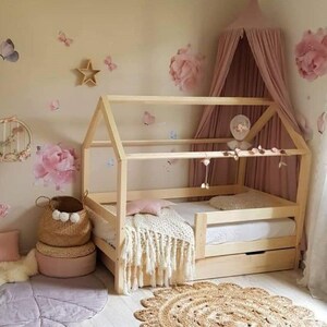 Kinderbett, Hausbett, Montessori Bett 100x200 cm Bild 6