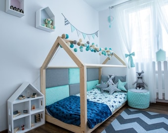 Children's bed / house bed 90 x 200 cm