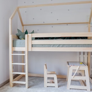 Mezzanine bed 100 cm, bunk bed, mezzanine, loft bed / bunk bed ALL sizes, 80x160, 80x180, 90x190, 90x200, 90x180 image 9