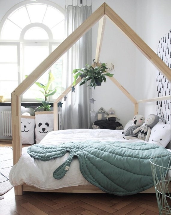 Nauwgezet Doe het niet geduldig Cot House Bed Montessori Bed 100 X 200 Cm - Etsy Norway