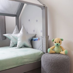 Roof to house bed tied large beds, bed canopy for Montessori bed, curtains for children's bed not Mia&Lou bed image 2