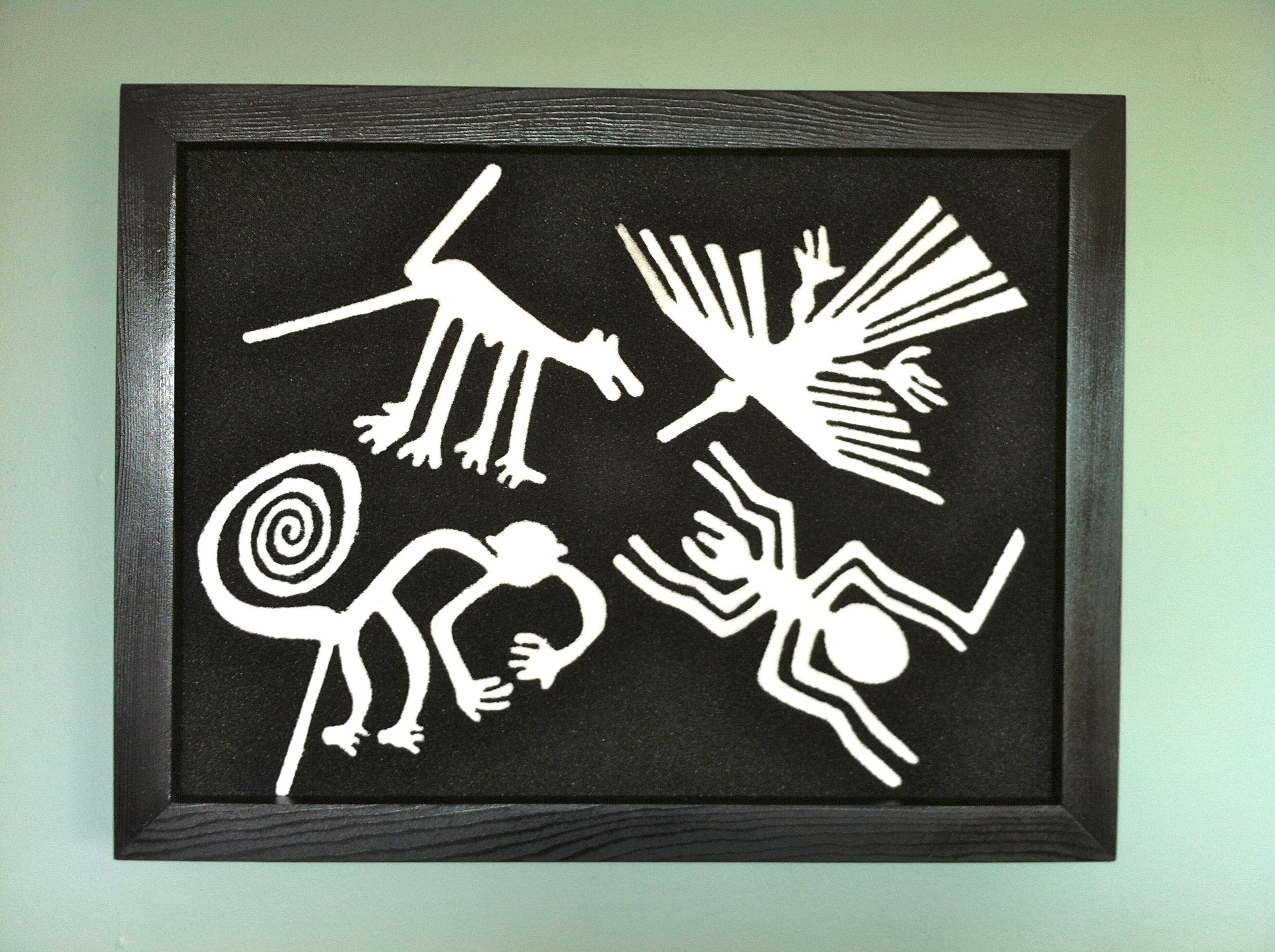 Nazca Lines Sand Art Pictures X 4/Nazca Lines Art/Nazca Geoglyph