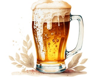 Iron-on patch - Plott - Beer - 13.1 cm x 13.3 cm