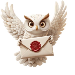 Stryktransfer - Plotter - Trollkarl - Bokstav Owl - 13,9 cm x 13,9 cm